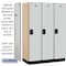 Salsbury Industries 1 Tier Designer Locker, 54"Wx76"Hx21"D, 3 Door, Gray 18-21361GRY - alternate 8